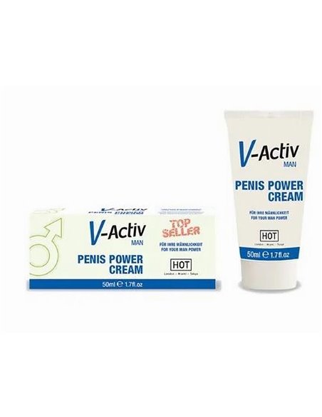 Hot V-Activ Penis Power Crema Potenciadora para Hombre 50 ml