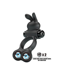 Yusuf Anillo para el Pene con Bolas de Metal 2x33gr 2