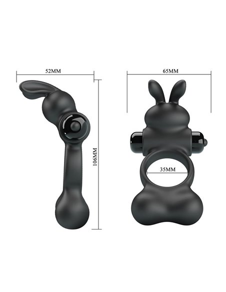 Yusuf Anillo para el Pene con Bolas de Metal 2x33gr