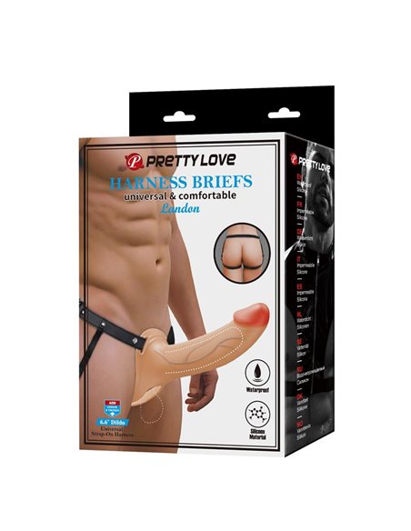 London Arnés Universal con Dildo Hueco 6.6
