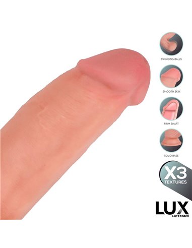 Bernd Dildo Triple Densidad con Testículos Oscilantes 9.2