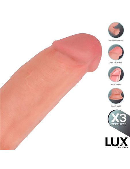 Bernd Dildo Triple Densidad con Testículos Oscilantes 9.2