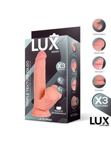 Bernd Dildo Triple Densidad con Testículos Oscilantes 9.2