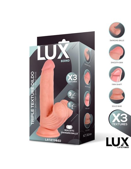 Bernd Dildo Triple Densidad con Testículos Oscilantes 9.2