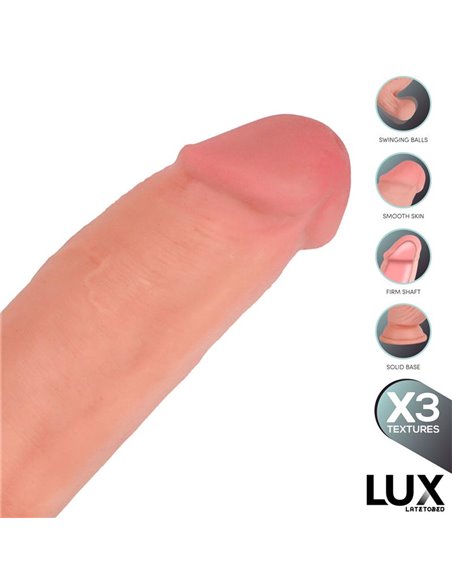 Dirk Dildo Triple Densidad con Testículos Oscilantes 10