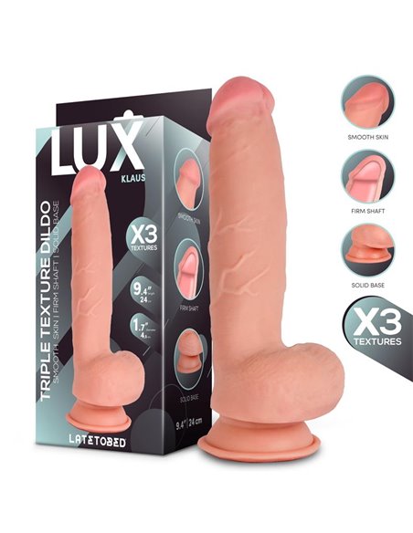 Klaus Dildo Triple Densidad con Testículos 9.4