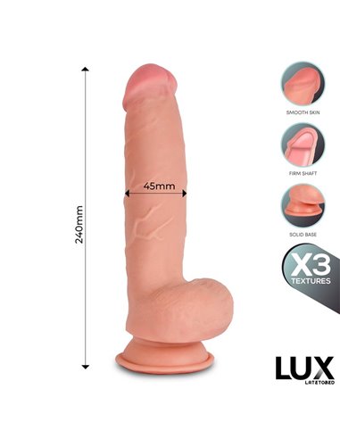 Klaus Dildo Triple Densidad con Testículos 9.4