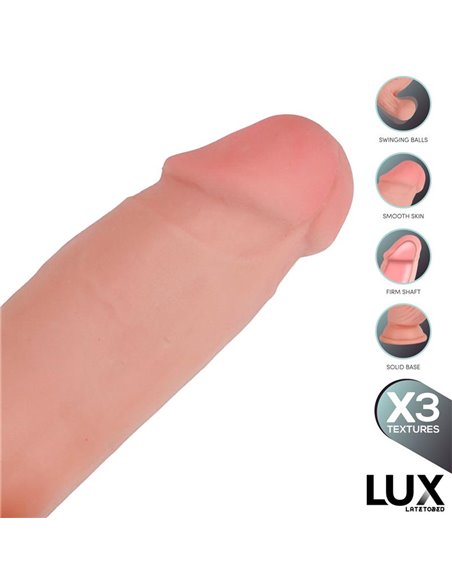 Paul Dildo Triple Densidad con Testículos Oscilantes 8.2