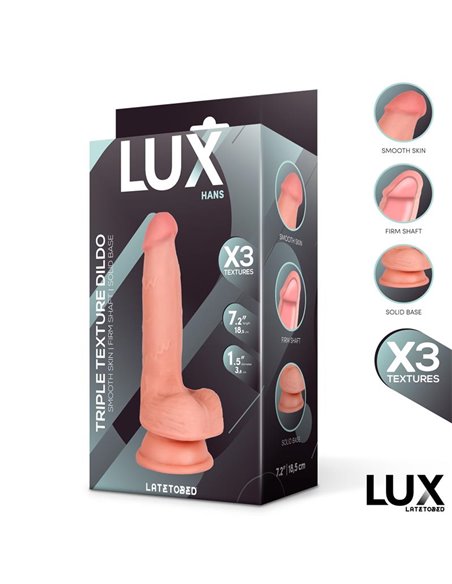 Hans Dildo Triple Densidad con Testículos 7.2