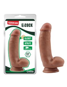 Dildo Dual Density Fashion Dude 6.9 Bronceado