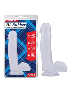 Dildo Hi-Rubber 7 Transparente 2
