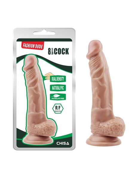 Dildo Dual Density Fashion Dude 8.5 Natural