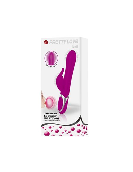 Vibrador Neil Funcion Inflable 23.7 cm