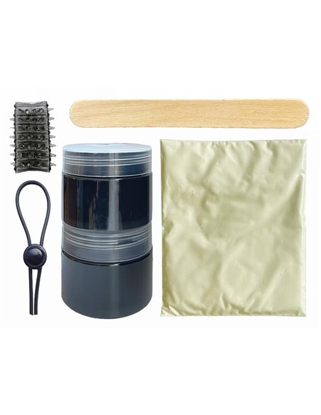 Clonador Dildo con Vibrador Negro