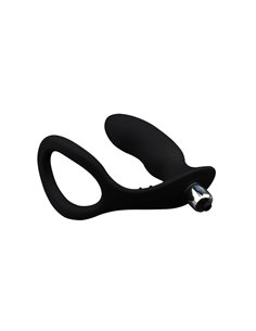 Anillo para el Pene con Plug Anal Negro 2