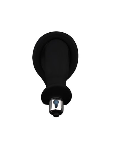 Anillo para el Pene con Plug Anal Negro