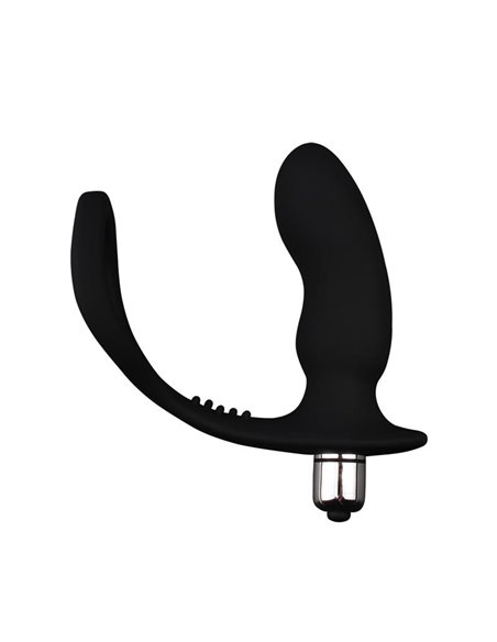 Anillo para el Pene con Plug Anal Negro