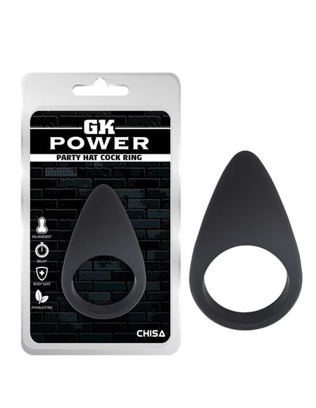 Anillo para el Pene Party Hat Silicona Negro