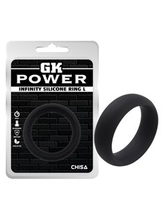 Anillo para el Pene Infinity Silicona L Negro
