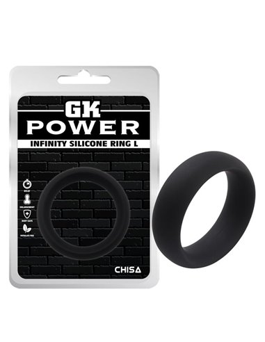 Anillo para el Pene Infinity Silicona L Negro