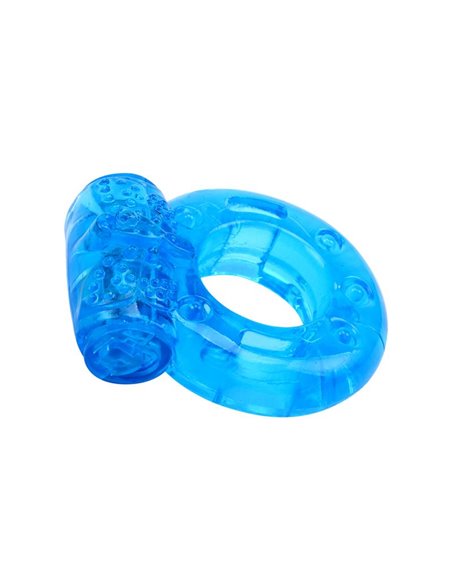 Anillo para el Pene y Vibracion 1.8 cm Azul