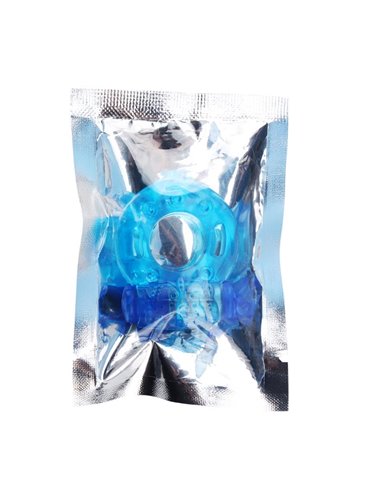 Anillo para el Pene y Vibracion 1.8 cm Azul