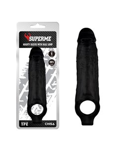 Funda para el Pene con Sujeción para los Testículos Mighty Negro 2