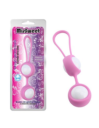 Bolas Geisha MisSweet 17.7 cm Silicona Rosa