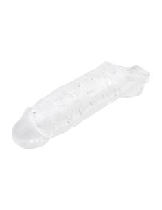 Funda para el Pene con Sujeción para Testículos Mighty Transparente 2