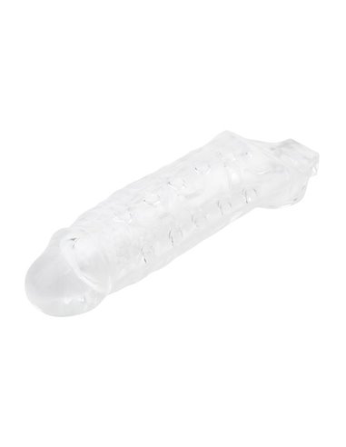 Funda para el Pene con Sujeción para Testículos Mighty Transparente