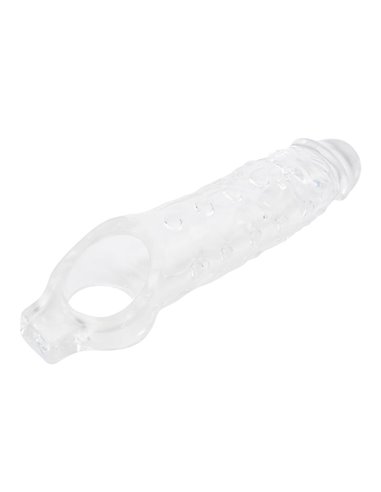Funda para el Pene con Sujeción para Testículos Mighty Transparente