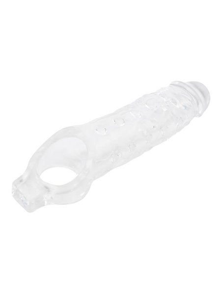 Funda para el Pene con Sujeción para Testículos Mighty Transparente