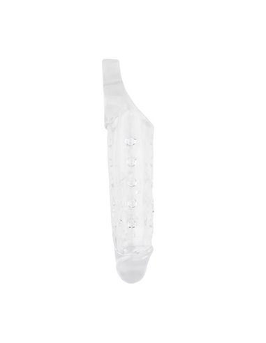 Funda para el Pene con Sujeción para Testículos Mighty Transparente
