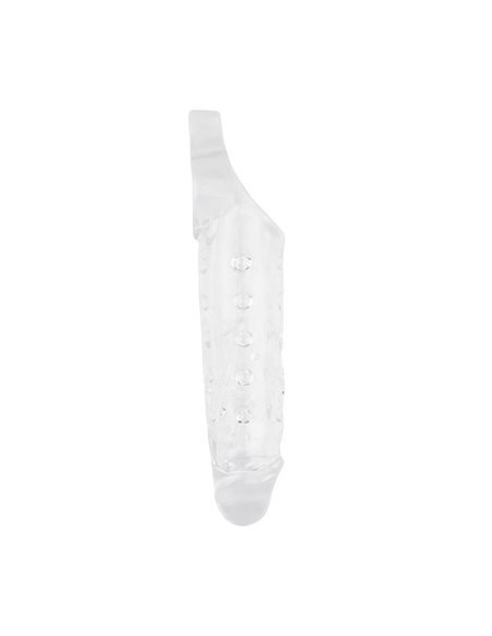 Funda para el Pene con Sujeción para Testículos Mighty Transparente