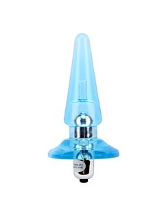 Plug Anal con Vibracion Nicoles 12.5 x 3.2 cm Azul 2