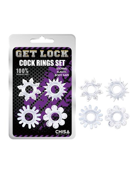 Set de Anillos para el Pene Transparente