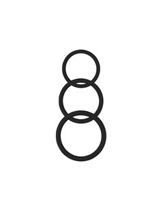 Anillo para el Pene Magnum Force  Silicona Negro