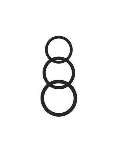 Anillo para el Pene Magnum Force  Silicona Negro