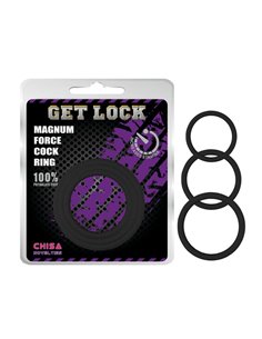 Anillo para el Pene Magnum Force  Silicona Negro 2