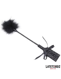 Plumero con Fusta Encaje y Lazo Negro