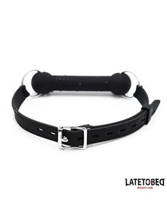 Mordaza Hueso Silicona Negro Ajustable 2