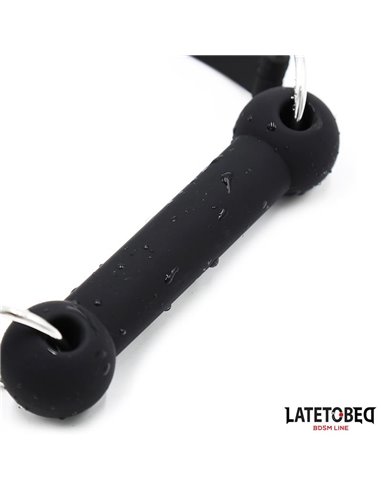 Mordaza Hueso Silicona Negro Ajustable