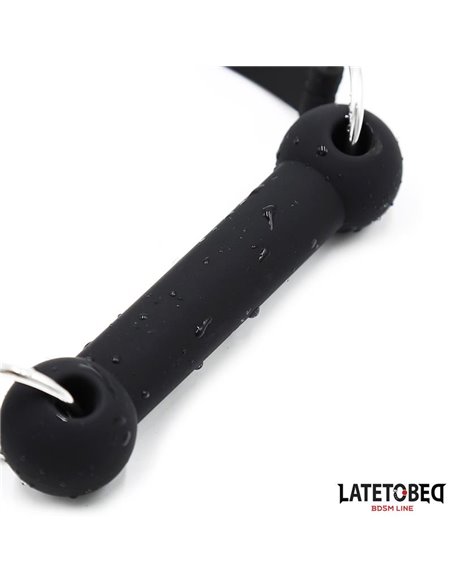 Mordaza Hueso Silicona Negro Ajustable