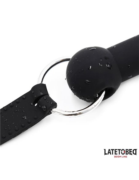 Mordaza Hueso Silicona Negro Ajustable