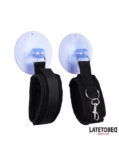 Esposas Muñecas Velcro con Ventosa Ajustable