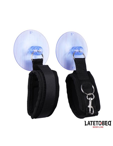 Esposas Muñecas Velcro con Ventosa Ajustable