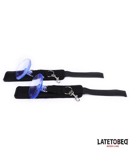Esposas Muñecas Velcro con Ventosa Ajustable