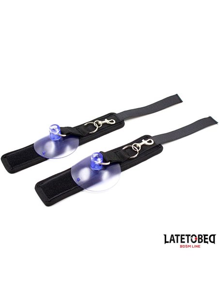 Esposas Muñecas Velcro con Ventosa Ajustable