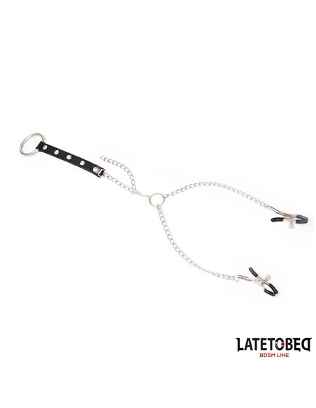 Pinzas Pezones con Anillo para Pene Talla Única