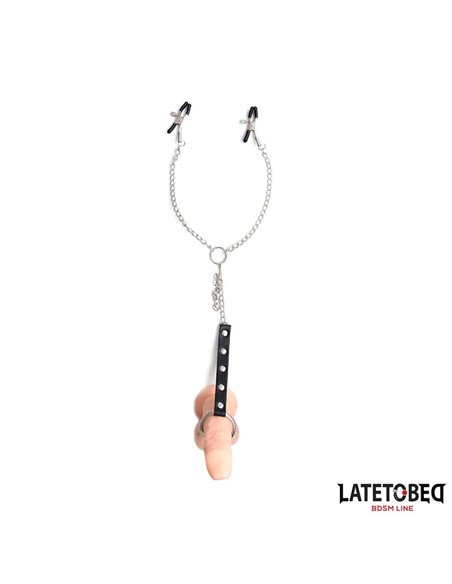 Pinzas Pezones con Anillo para Pene Talla Única